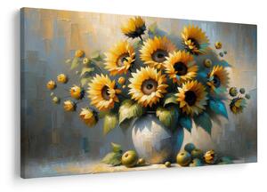 Slika – Vaza sa suncokretima (90x60 cm)