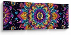 Slika - Kaleidoskopska mandala (sa satom) (90x30 cm)