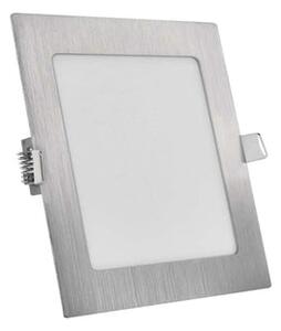 Emos NEXXO LED panel ugradbeni, kvadratni, brušeni nikal, 12,5W, CCT