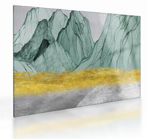 Staklena slika - Smaragdne planine N⁰1 (70x50 cm)