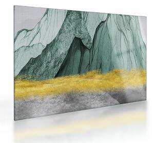 Staklena slika - Smaragdne planine N⁰3 (70x50 cm)