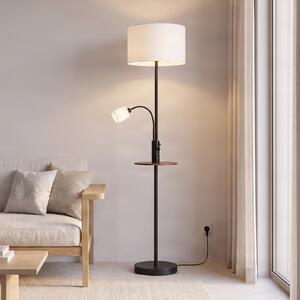 Podne Lampa Lindby, Aovan, Crno, Dnevna soba, Metal, Moderan