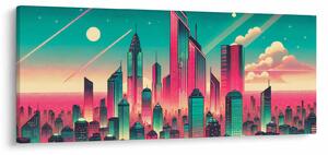 Slika – Veliki grad u pop-art stilu (120x50 cm)