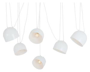 Bijela viseća lampa s metalnim sjenilom 250x250 cm Popo - CustomForm