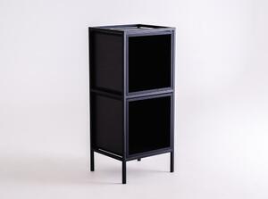 Crna polica za knjige 45x102 cm Skap - CustomForm