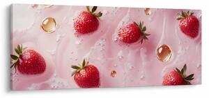 Slika - Jagode u mjehurićima (120x50 cm)