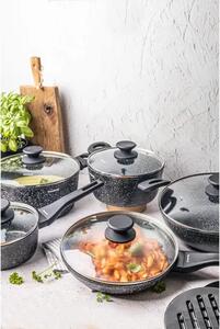 Klausberg KB-7657 Set Posuđa 12 Dijelova – Aluminij, Mramorni Neprianjajući Premaz, Indukcija