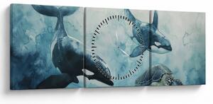Slika - Podvodna slika (sa satom) (90x30 cm)