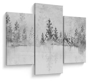 Slika - Jeleni uz jezero (90x60 cm)