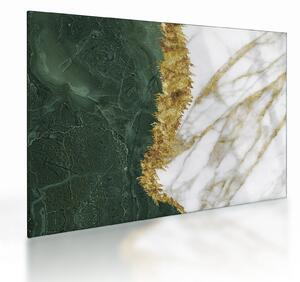 Staklena slika - Zeleni mramor N⁰1 (70x50 cm)