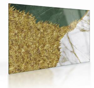 Staklena slika - Zeleni mramor N⁰2 (70x50 cm)