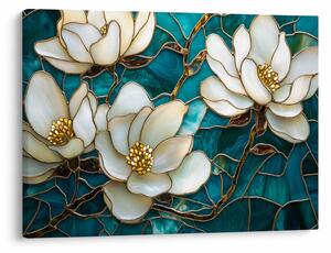 Slika - Vitraj s magnolijom (70x50 cm)