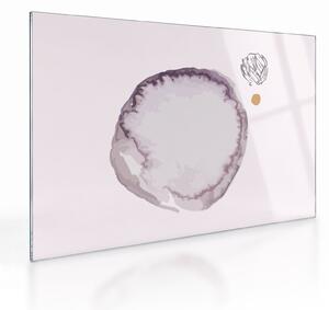 Staklena slika - Ljubičasti minimalizam N⁰4 (70x50 cm)