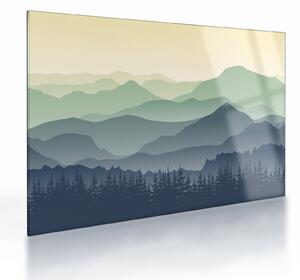 Staklena slika - Šumska planina (70x50 cm)