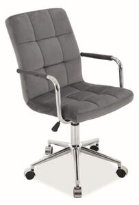 Siva uredska stolica Q-022 VELVET