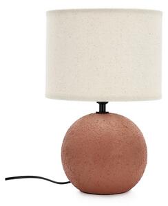 Stolna lampa keramička boja terakote s tekstilnim sjenilom (visina 32 cm) Irvin – Yes Everyday