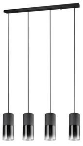 Moderna viseća svjetiljka crna 4-svjetla - Huygen