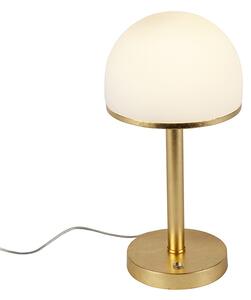 Vintage stolna svjetiljka zlatna s LED-om i dodirom - Bauhaus