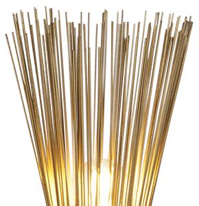 Art Deco podna svjetiljka zlatna - metla