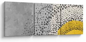 Slika - Apstraktna slika plaže N⁰3 (sa satom) (90x30 cm)