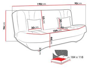 Zondo.hr Sofa Dahlia (bež + bež). 1123110