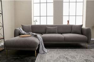 Atelier Del Sofa Kutna garnitura na razvlačenje, Sivo Zlato, Simena Left - Grey