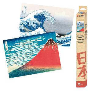 Poklon paket Hokusai - Red Fuji & Wave