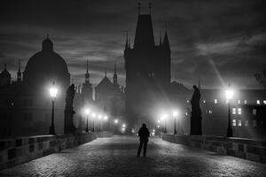 Umjetnička fotografija Prague in Black & White, Marcel Rebro, (40 x 26.7 cm)
