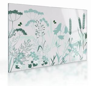 Staklena slika - Livadni vektor (70x50 cm)