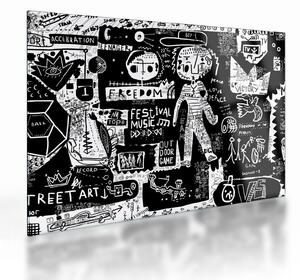 Staklena slika - Grafiti (70x50 cm)