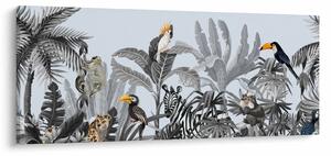 Slika - Ilustrirana džungla (120x50 cm)