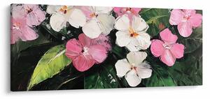 Slika - Ružičasti i bijeli cvjetovi (120x50 cm)