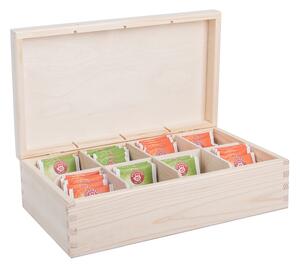 AtmoWood Drvena kutija za čaj (8 odjeljaka)