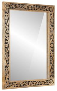 VidaXL Kupaonsko ogledalo 50 x 70 x 2,5 cm masivno drvo manga i staklo