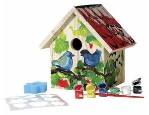 Dobar Drvena kućica za ptice za ukrašavanje 15 x 15 x 21 cm