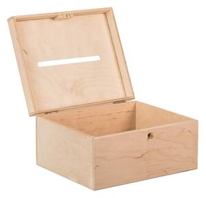 AtmoWood Drvena kutija za čestitke za vjenčanje s ključem
