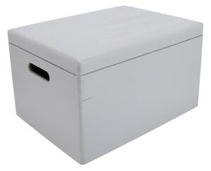 AtmoWood Drvena kutija s poklopcem 40 x 30 x 23 cm - siva