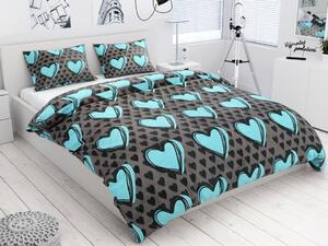 TASANEE tirkizna pamučna posteljina Dimenzije posteljine: 2 ks 70 x 90 cm | 200 x 220 cm