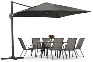 Vrtni suncobran antracit Siena 3x3m Garden Point