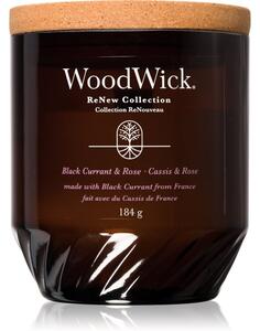 Woodwick Black Currant & Rose mirisna svijeća 184 g