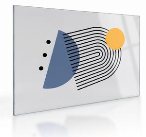 Staklena slika - Minimalistička apstrakcija N⁰2 (70x50 cm)