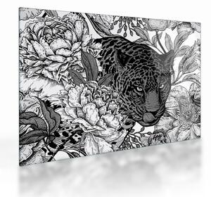 Staklena slika - Egzotični vrt (70x50 cm)