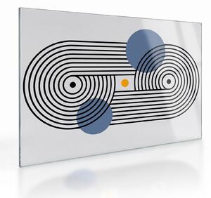 Staklena slika - Minimalistička apstrakcija N⁰3 (70x50 cm)