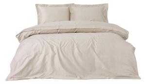 Bež posteljina za bračni krevet/za produženi krevet od pamučnog satena 240x220 cm Elegant – Mijolnir