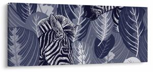 Slika - Plave zebre (120x50 cm)