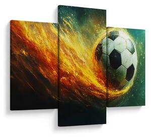 Slika - Nogometna lopta u letu (90x60 cm)