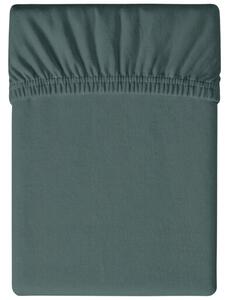 Jersey plahta tamno zelena 90 x 200 cm