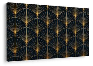 Slika zlatni art deco uzorak