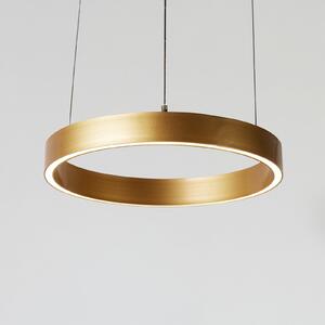 Searchlight Layla LED viseća svjetiljka, zlatna, Ø 44 cm CCT, podesive visine, prigušiva, Zlato / mjed, Dnevni boravak/blagovaonica, Metal