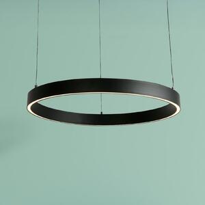 Searchlight Layla LED viseća svjetiljka, crna, Ø 64 cm CCT, podesive visine, prigušiva, Crno, Dnevni boravak/blagovaonica, Metal